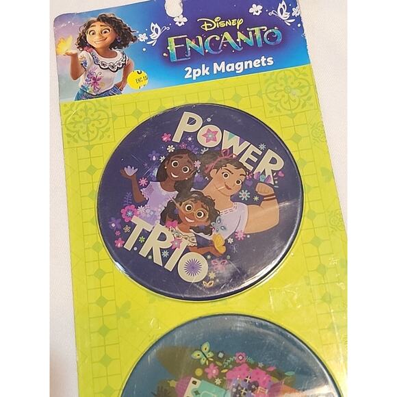 Disney Encanto 2 pk Magnets Power Trio Characters Village Heavy Duty 3.7" - Picture 3 of 4